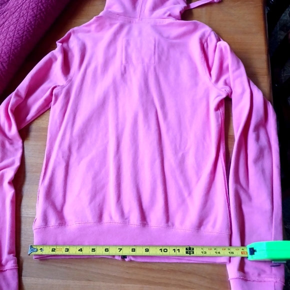 ABERCROMBIE FITCH pink hooded sweatshirt small - Picture 6 of 7